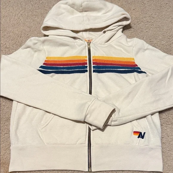 Aviator Nation 5 Stripe Zip Hoodie - Picture 3 of 6